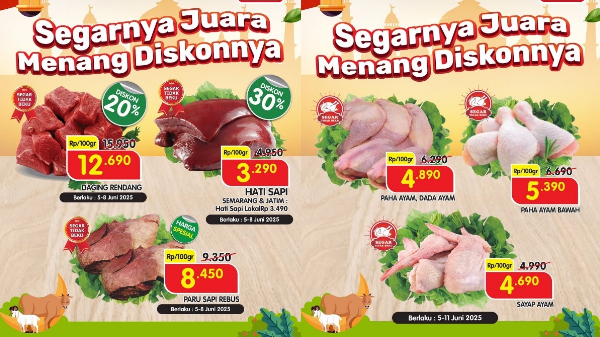 Promo Superindo Spesial Jelang Idul Adha: Daging dan Ayam Segar Diskon Gila-gilaan!