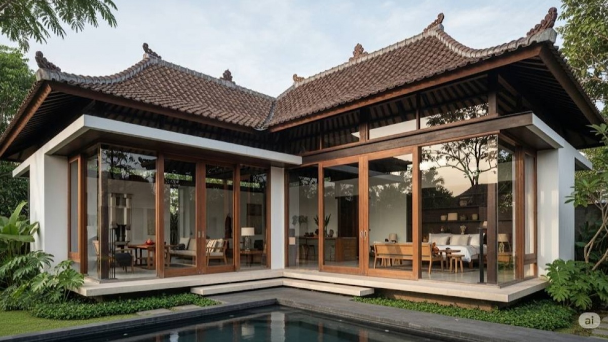 7 Desain Rumah Joglo Modern Minimalis: Bisa 2 Lantai, Estetik dan Fungsional