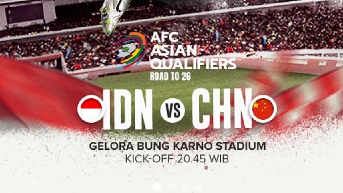 Kumpulan Link Live Streaming Timnas Indonesia vs China Malam Ini