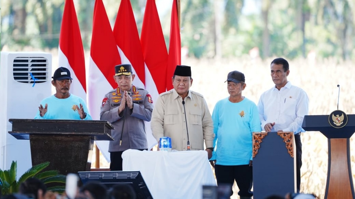 Prabowo Ekspor Perdana 1.200 Ton Jagung ke Malaysia, Polri Bangun Belasan Gudang Penyimpanan