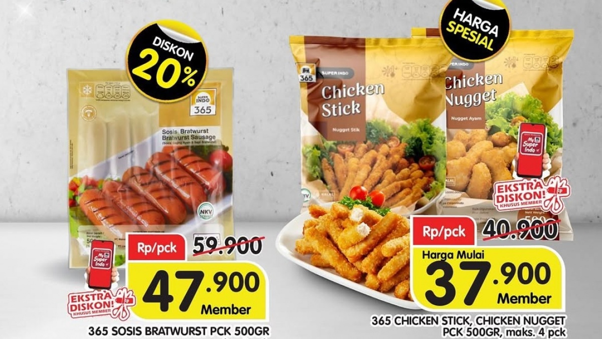 19 Promo Superindo Hari Ini 8 Juni: Nugget dan Daging Ayam Murah Meriah