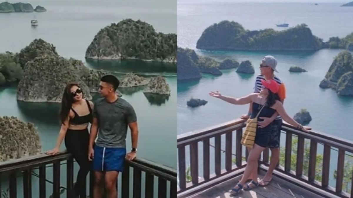 7 Potret Artis Indonesia Liburan ke Raja Ampat, Ada yang Fobia Pesawat