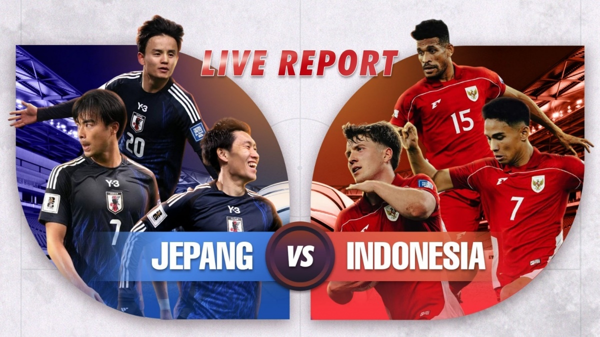 LIVE REPORT: Jepang vs Timnas Indonesia di Kualifikasi Piala Dunia 2026
