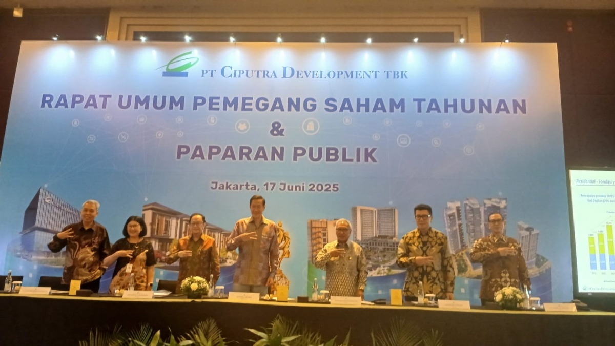 Ciputra Bagikan Dividen Rp445 Miliar, Optimis Target 2025 Tercapai