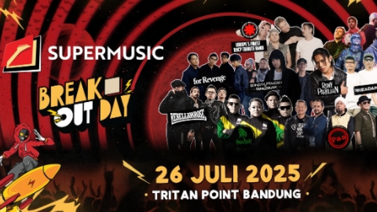 Break Out Day 2025 Hadir di Bandung, Rayakan Musik Tanpa Batas di Tritan Point 26 Juli!