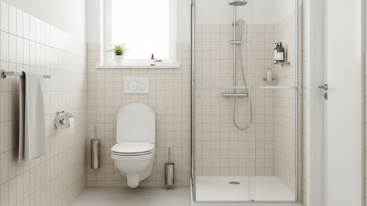 7 Desain Kamar Mandi Minimalis Ukuran 2x2, Tampak Lega dan Nyaman di Rumah Kecil
