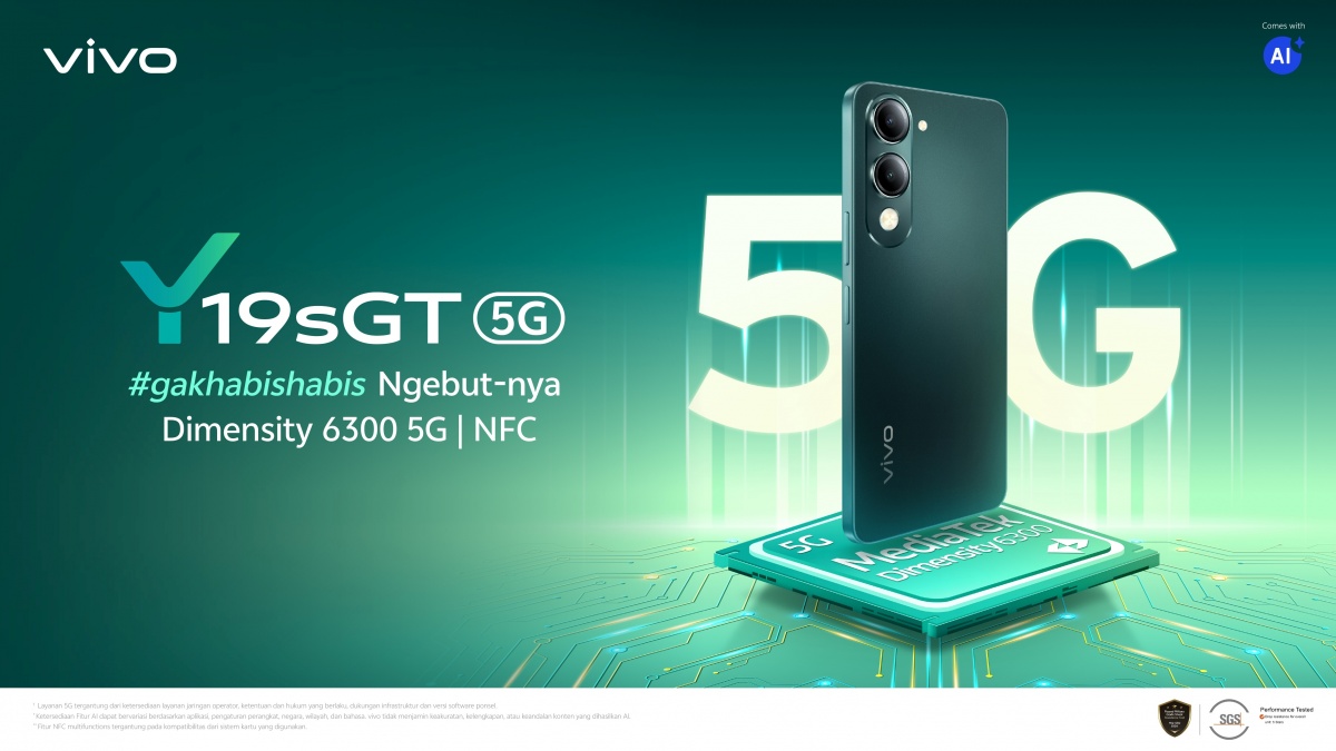 Vivo Y19s GT 5G Rilis ke Indonesia, HP Murah Seri GT Pertama yang Cuma Dijual Online