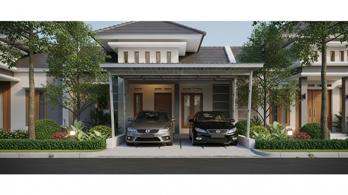 7 Desain Carpot Rumah Minimalis 50 m2 dengan Perkiraan Harga Material dan Tukang