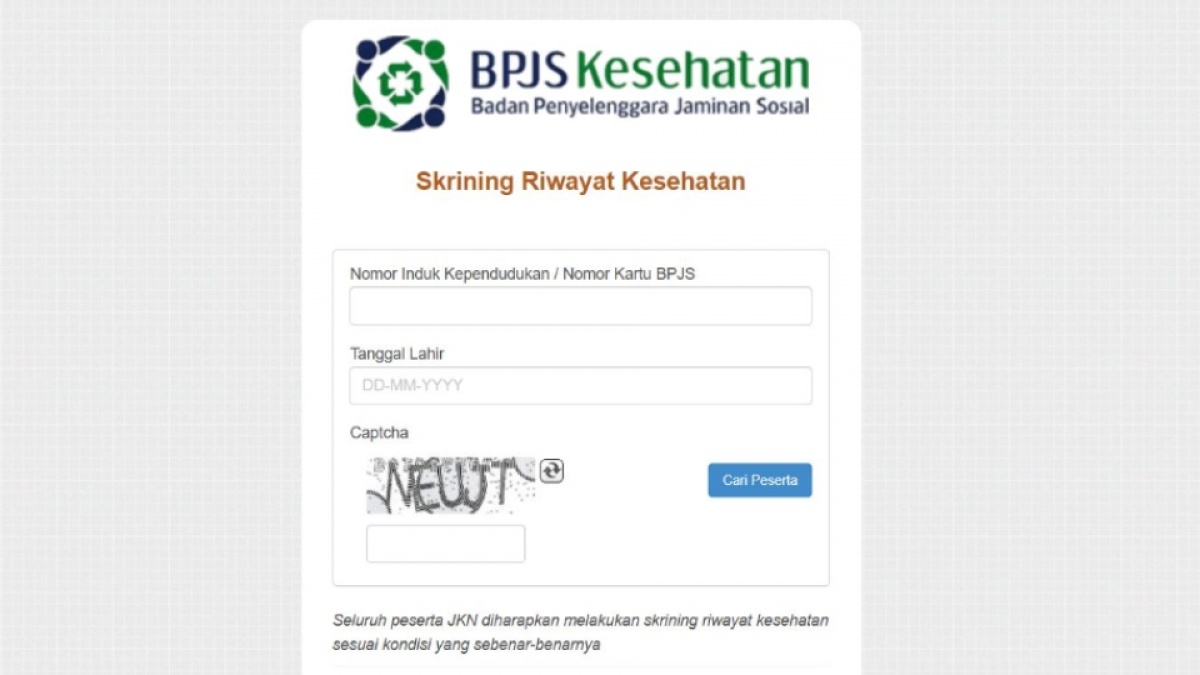 Cara Skrining Riwayat Penyakit di BPJS Kesehatan (Update 2025)