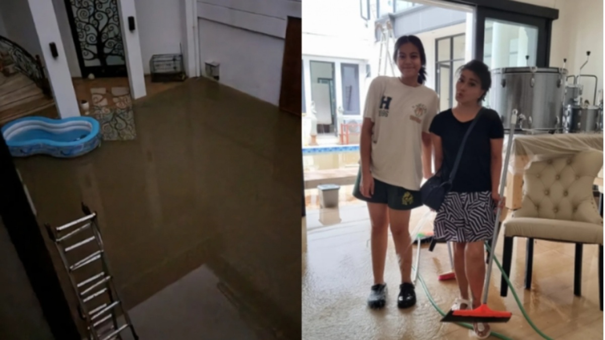 7 Potret Rumah Mewah Tamara Geraldine Dilanda Banjir, Air Sampai Setinggi Pinggang Orang Dewasa