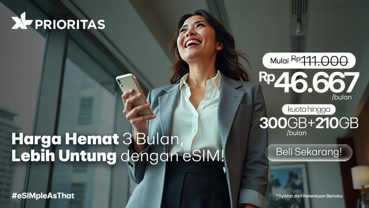 Liburan ke Luar Negeri Tanpa Ganti SIM, eSIM PRIORITAS Bisa Aktif Cuma Modal Kode QR