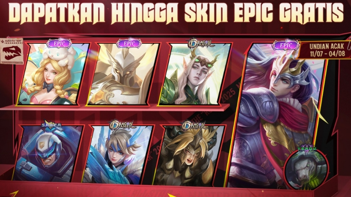 Segera Klaim 35 Kode Redeem MLBB Hadiah Skin DOMIXI & Diamond Gratis di Event MLBB Rising Stars