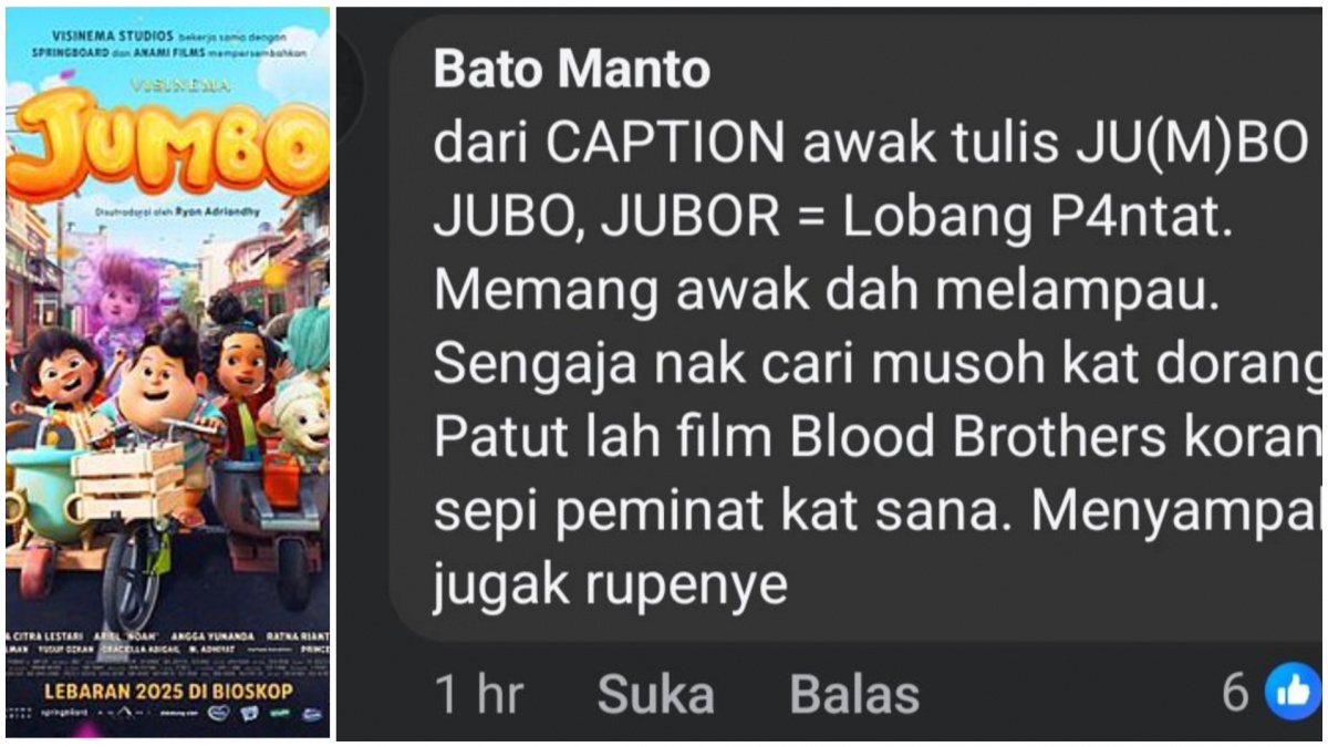 Malaysia Iri, Plesetkan Film Jumbo Jadi 'Jubo' Artinya...