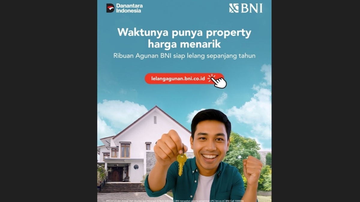 Buka Peluang Investasi  Properti Mulai Rp50 Juta, BNI Gelar Lelang Aset Agunan