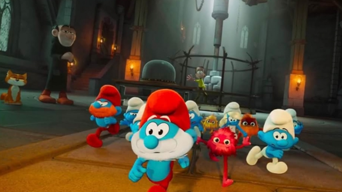 Lagi Tayang di Bioskop, Film Smurfs Hadirkan Rihanna dan James Corden