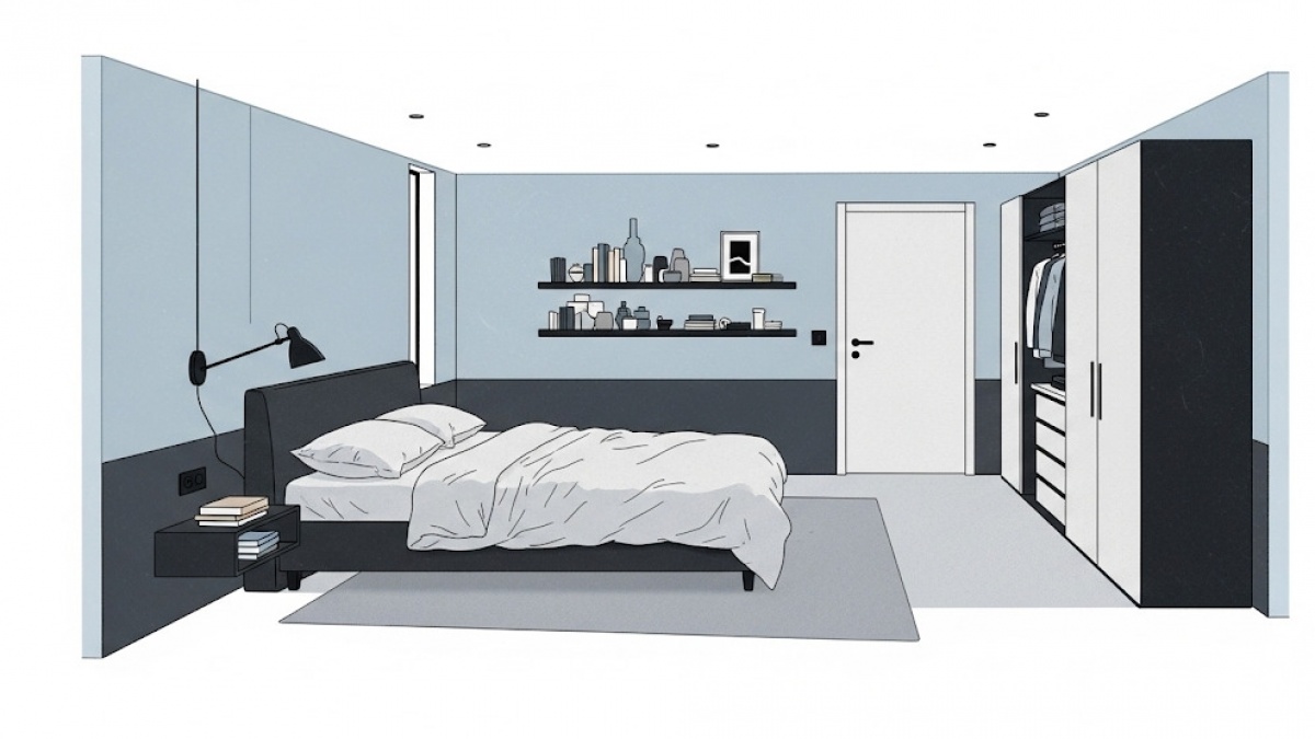 6 Desain Kamar Cowok Minimalis 3x3 yang Estetik, Cocok untuk Pelajar hingga Pekerja!