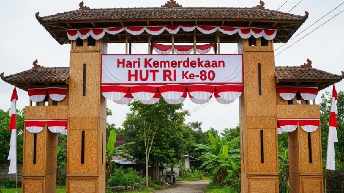 6 Ide Desain Gapura Kampung untuk Lomba 17 Agustus 2025 dan Biayanya