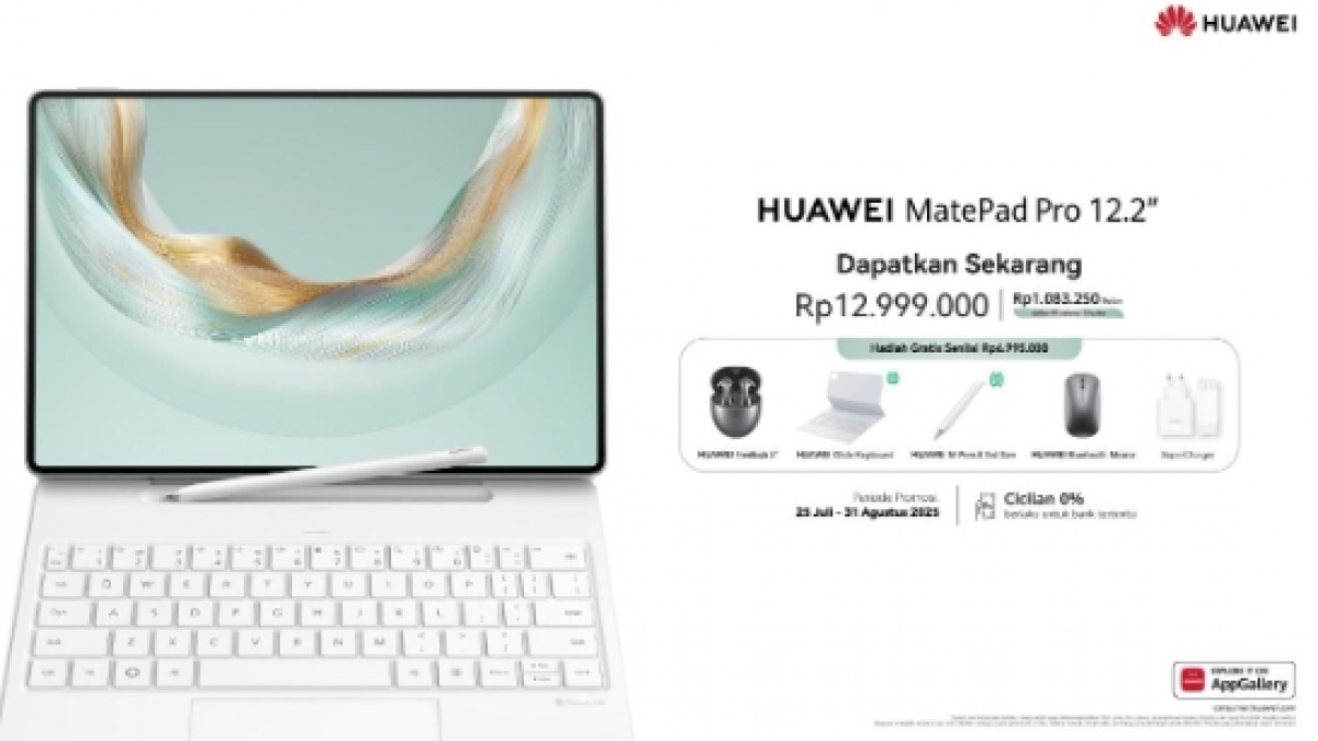 Resmi Dirilis! HUAWEI MatePad Pro 12.2 Siap Dukung Kerja dengan Pengalaman Lebih dari Laptop