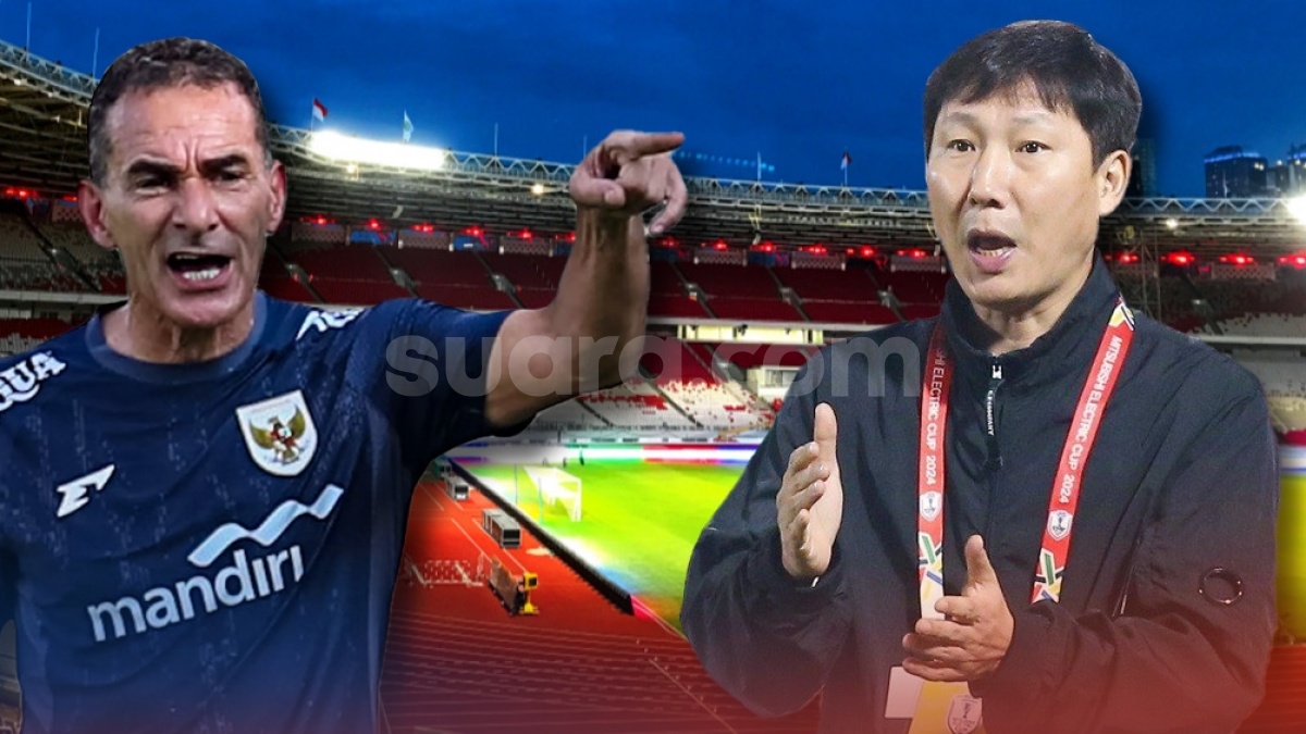 Perang Taktik Gerald Vanenburg vs Kim Sang-sik, Timnas Indonesia Bisa Juara Piala AFF U-23 2025?