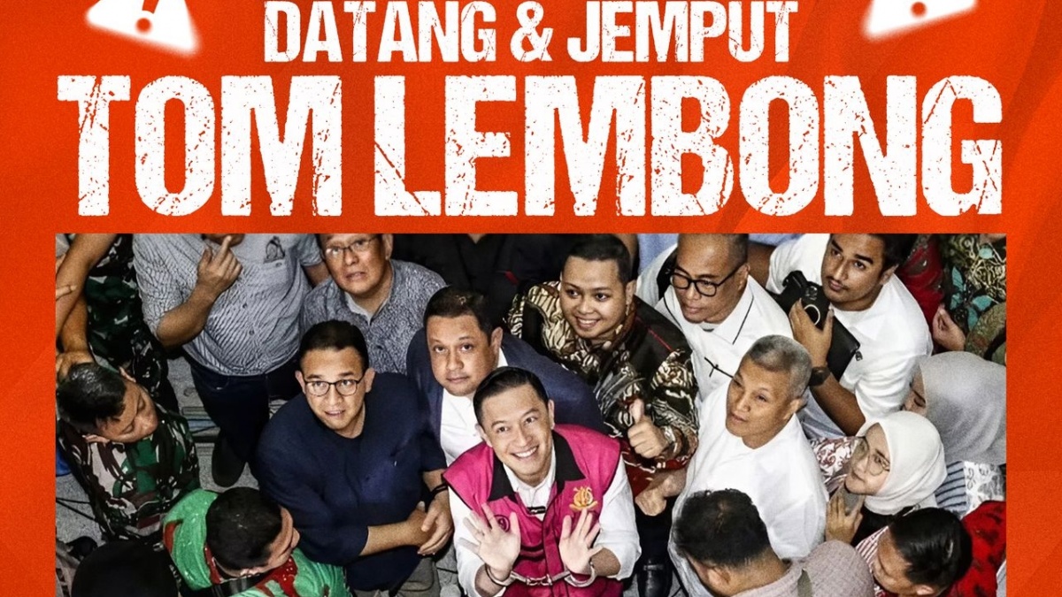 Tom Lembong Bebas Siang usai Dapat Abolisi Presiden, Seruan Penjemputan di Rutan Cipinang Menggema