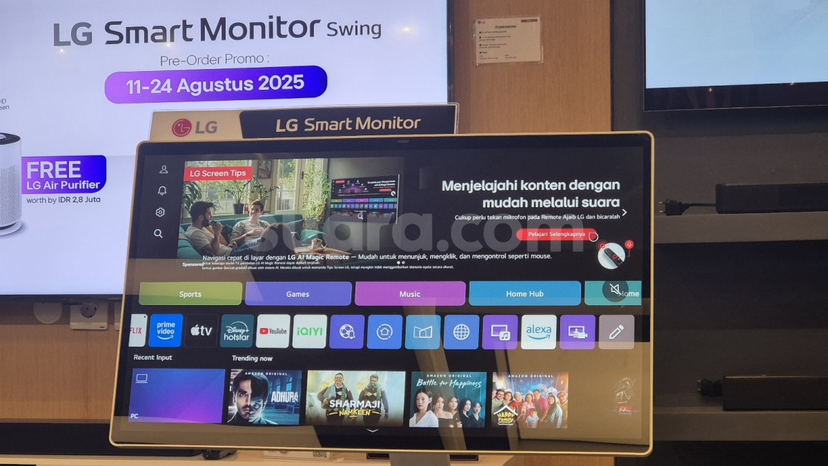 LG Swing: Monitor Pintar Tanpa PC, Layar Sentuh 4K untuk Kreator dan Profesional