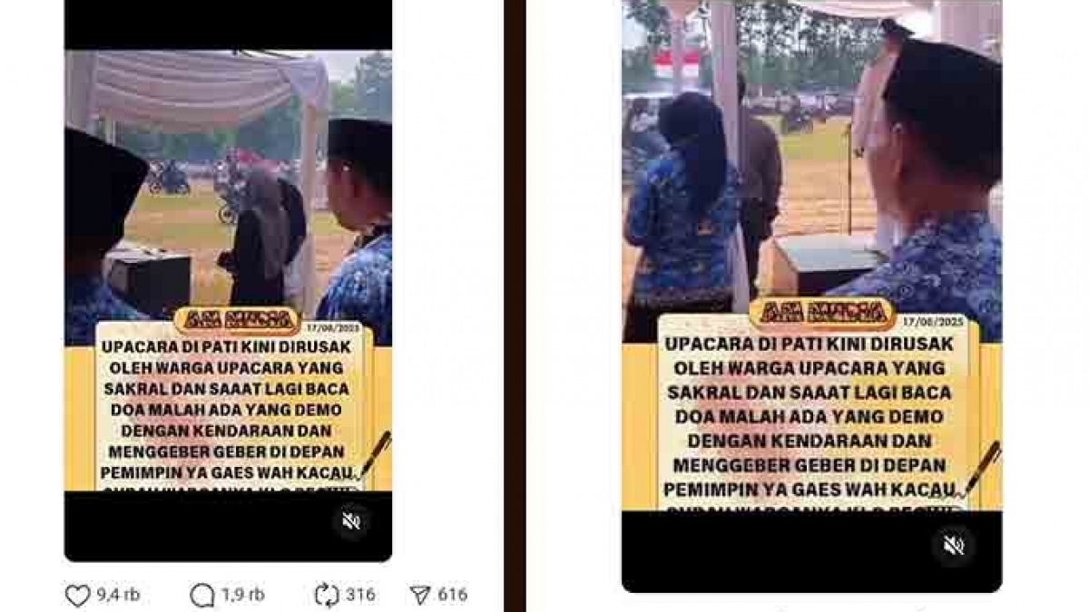 Benarkah Upacara HUT RI ke-80 di Pati Diganggu Pendemo? Viral di Medsos dan Polisi Bongkar Faktanya!
