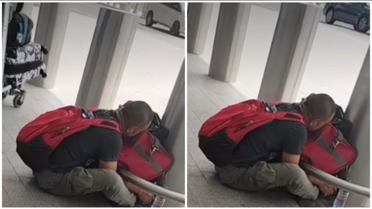 Viral! Momen Memilukan Pelaut Menangis di Bandara Abu Dhabi Usai Mendengar Anaknya Meninggal Dunia