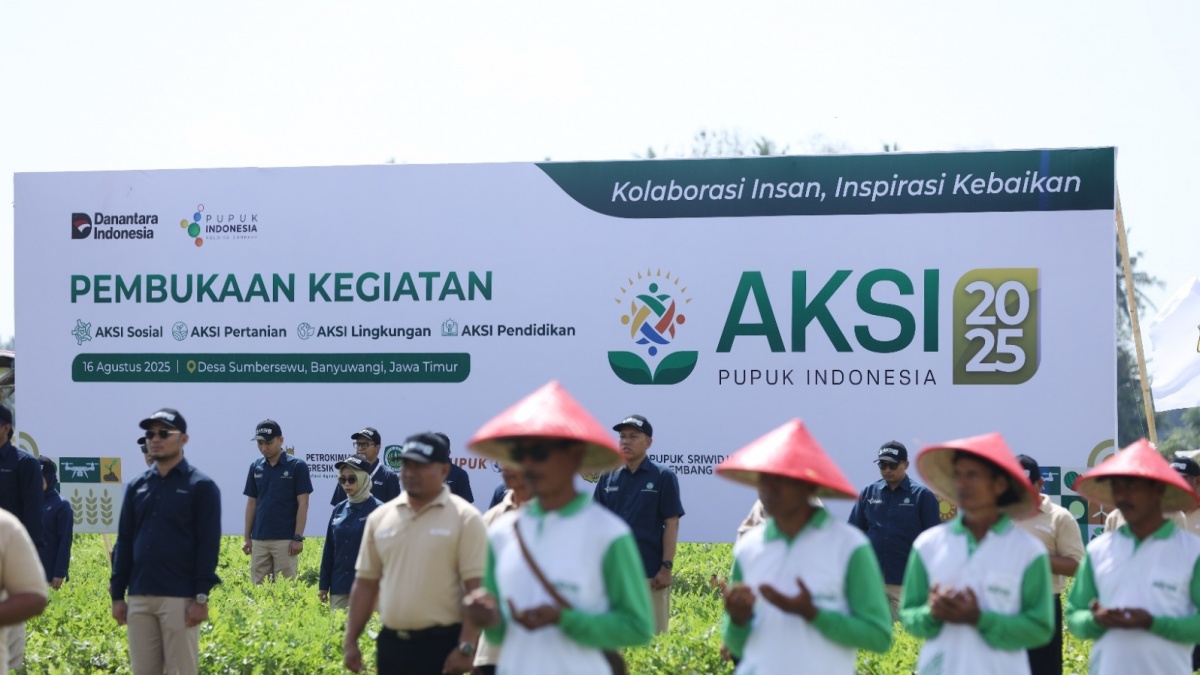 Bangun Kepedulian Masyarakat, Sebanyak 100 Karyawan Pupuk Indonesia Grup Gelar Program AKSI 2025