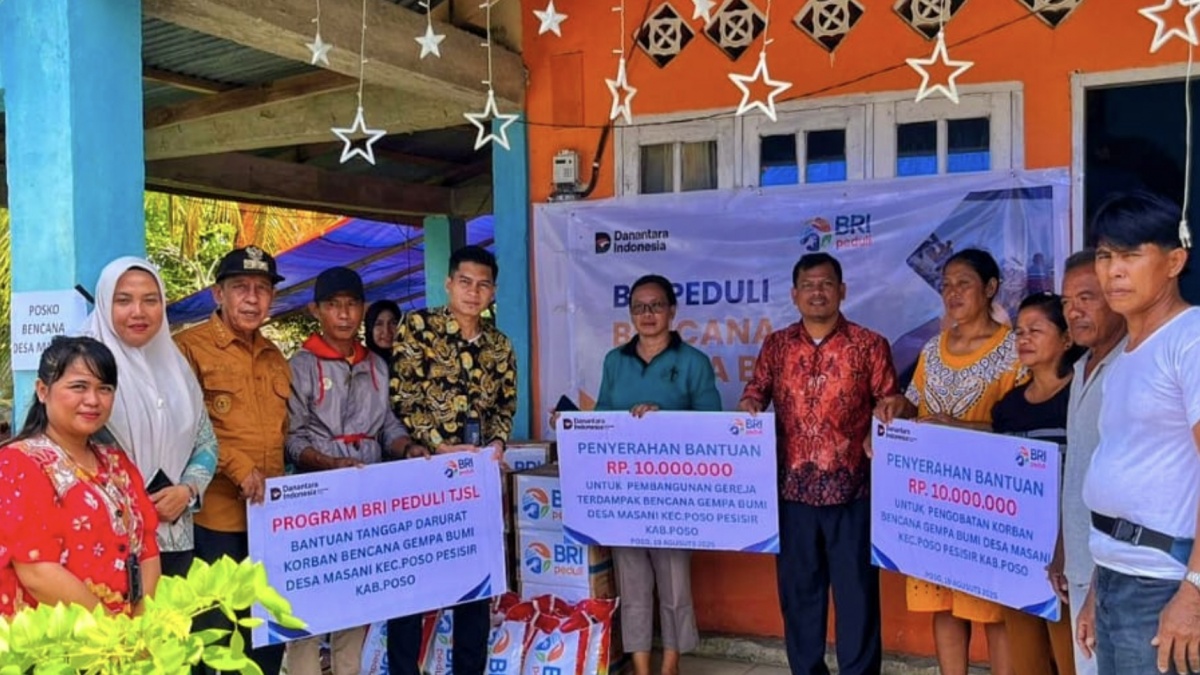 Respon Cepat BRI Peduli, Salurkan Bantuan untuk Korban Gempa Poso