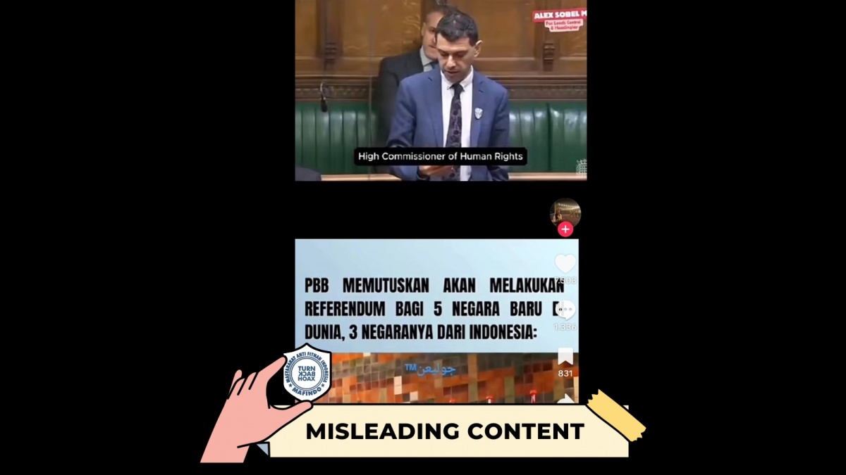 CEK FAKTA: Benarkah PBB Putuskan Referendum 5 Negara Baru, 3 dari Indonesia?