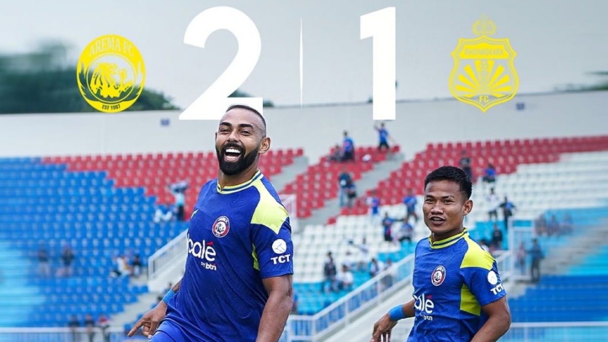 Hasil Arema FC Vs Bhayangkara FC, Drama 3 Gol Singo Edan Menang