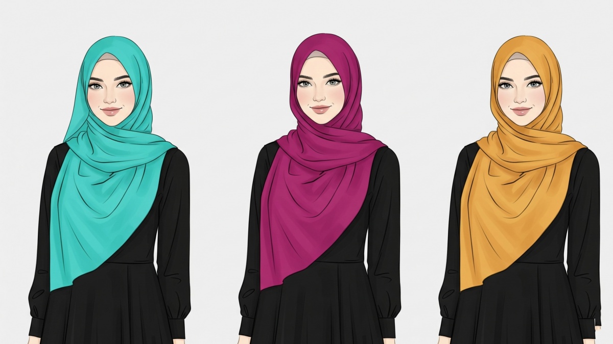 Inspirasi Warna Jilbab untuk Gamis Hitam agar Tampil Modis dan Anggun