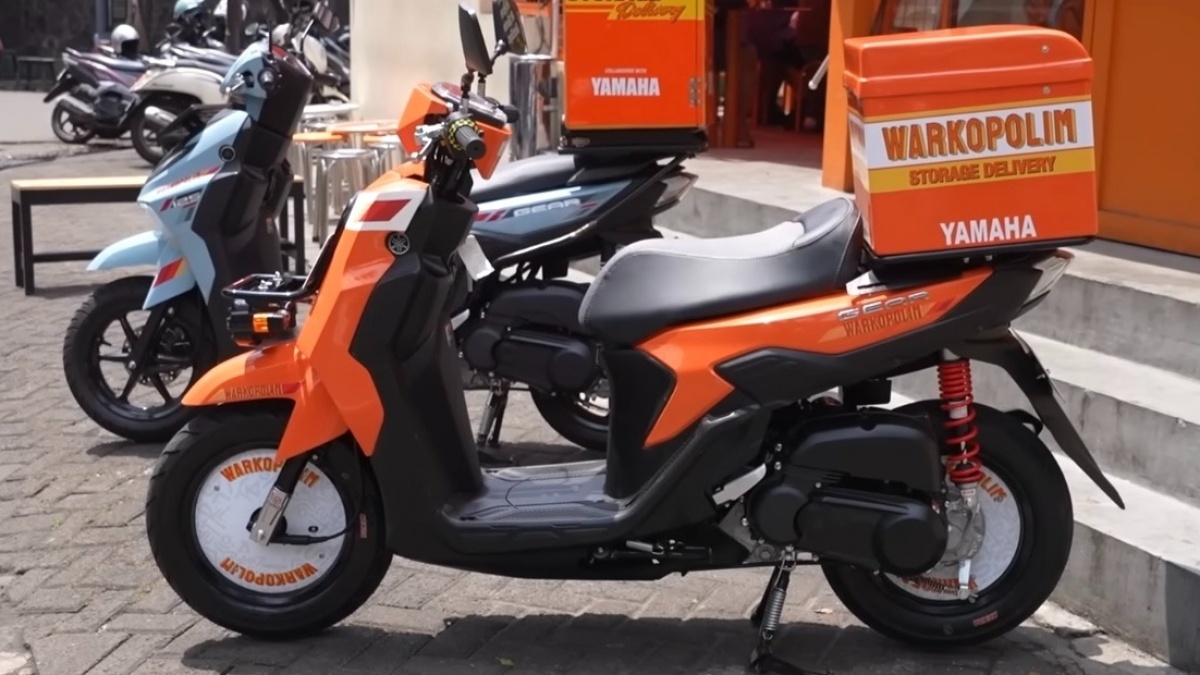 Yamaha Gear Ultima Disulap Jadi Skutik Kargo Kalcer, Tampilan Khas Jepang