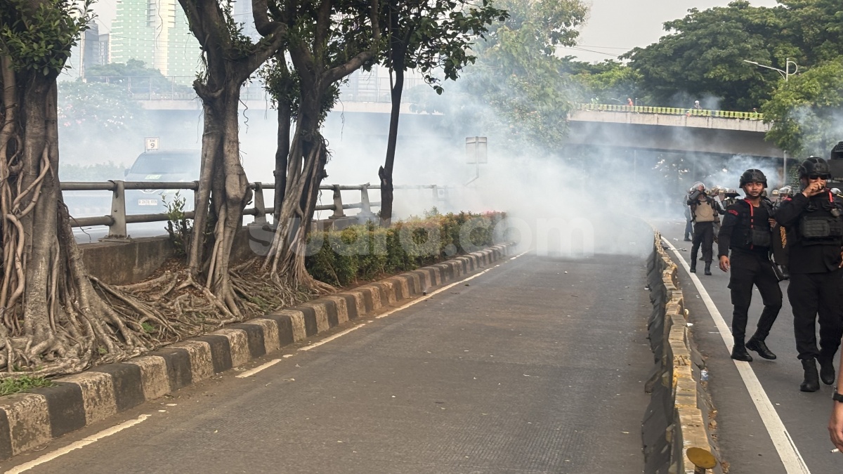 Polisi Tembakkan Gas Air Mata! Aksi 25 Agustus Tuntut Prabowo-Gibran Turun, Kabinet Dibubarkan