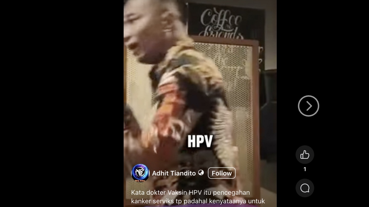 CEK FAKTA: Vaksin HPV Menyebabkan Rahim Kering dan Mandul