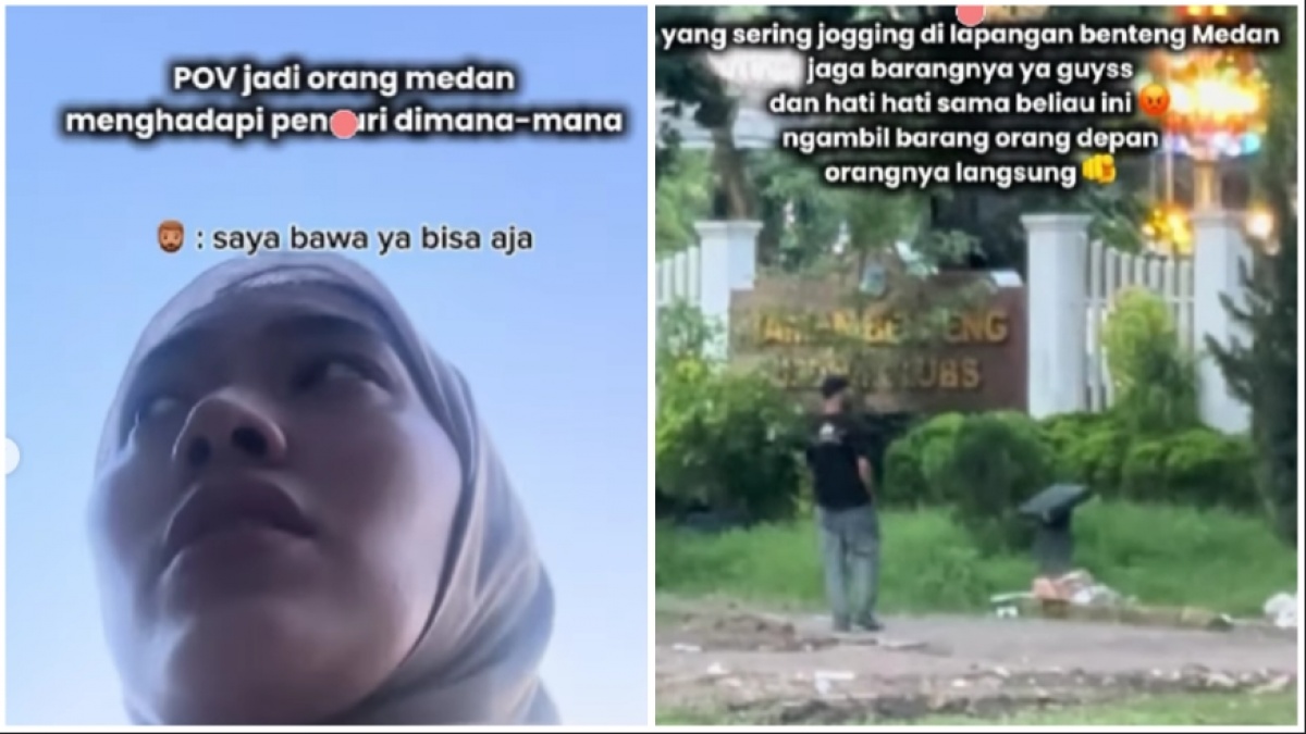 Viral Wanita di Medan Debat Sengit dengan Pria yang Tertangkap Tangan Curi Tasnya