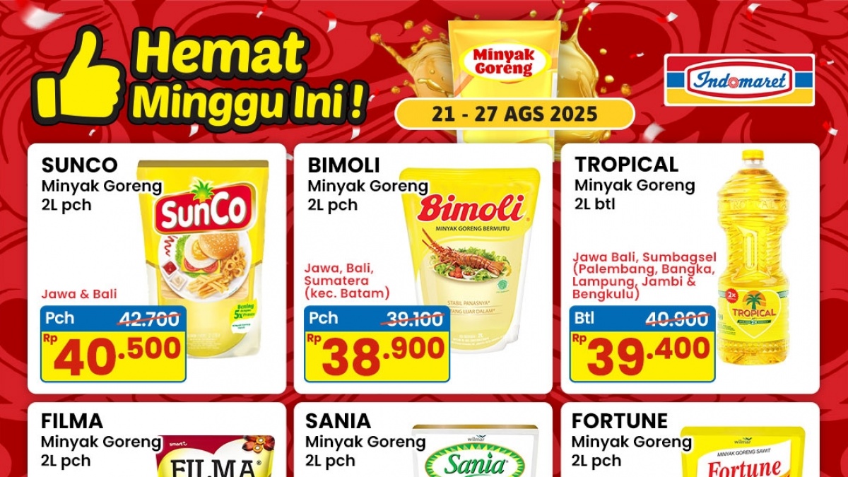 Promo Minyak Goreng Indomaret 28 Agustus  3 September 2025, Belanja Hemat untuk Kebutuhan Dapur!