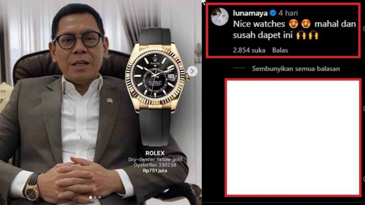 Koleksi Jam Tangan Adies Kadir 'Dipuji' Luna Maya: Nice Watches