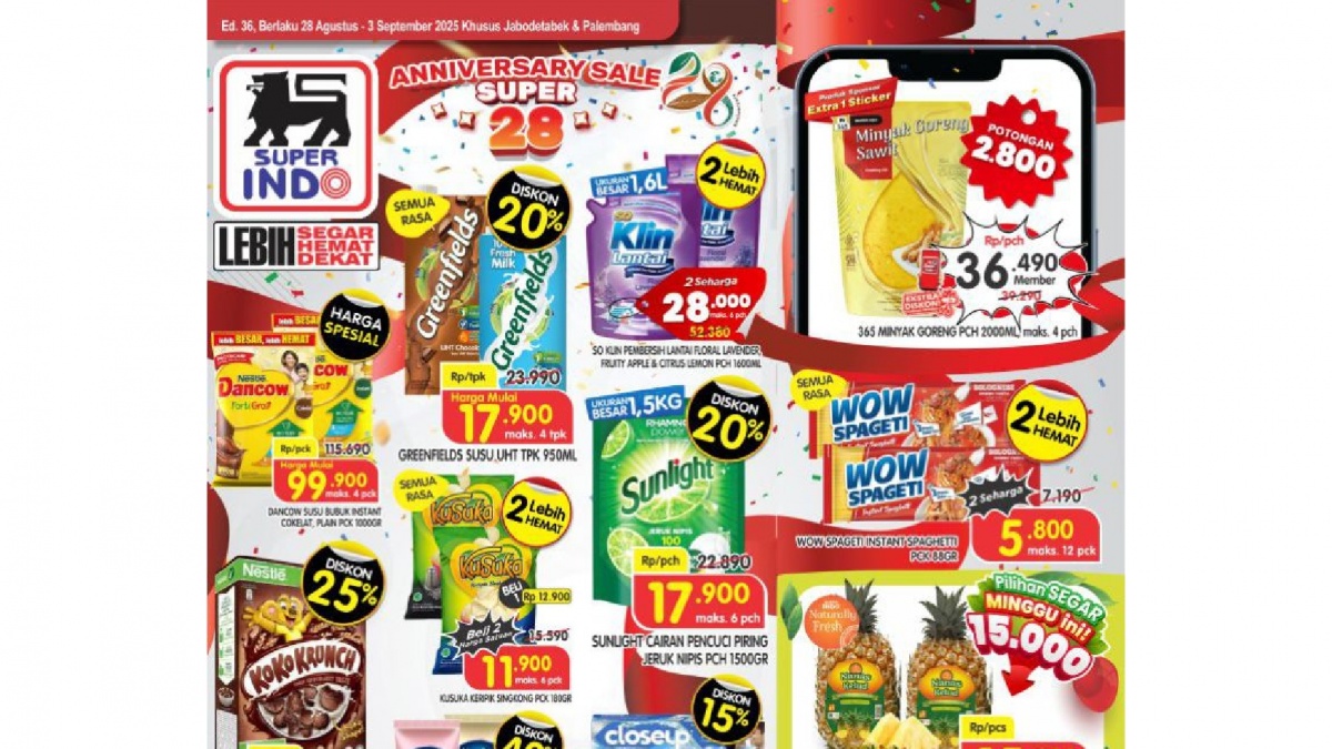 Serbu Sekarang! Promo JSM Superindo Spesial Weekend Bikin Belanja Kamu Auto Sultan!