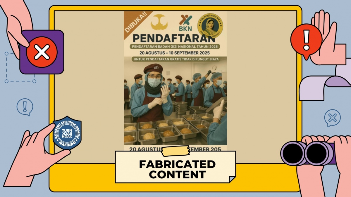 Cek Fakta: Benarkah Pendaftaran Badan Gizi NasionalDibuka Kembali?