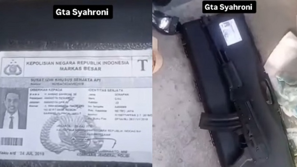 Viral Temuan Senjata Laras Panjang usai Rumah Ahmad Sahroni Dijarah Massa: Ngeri!