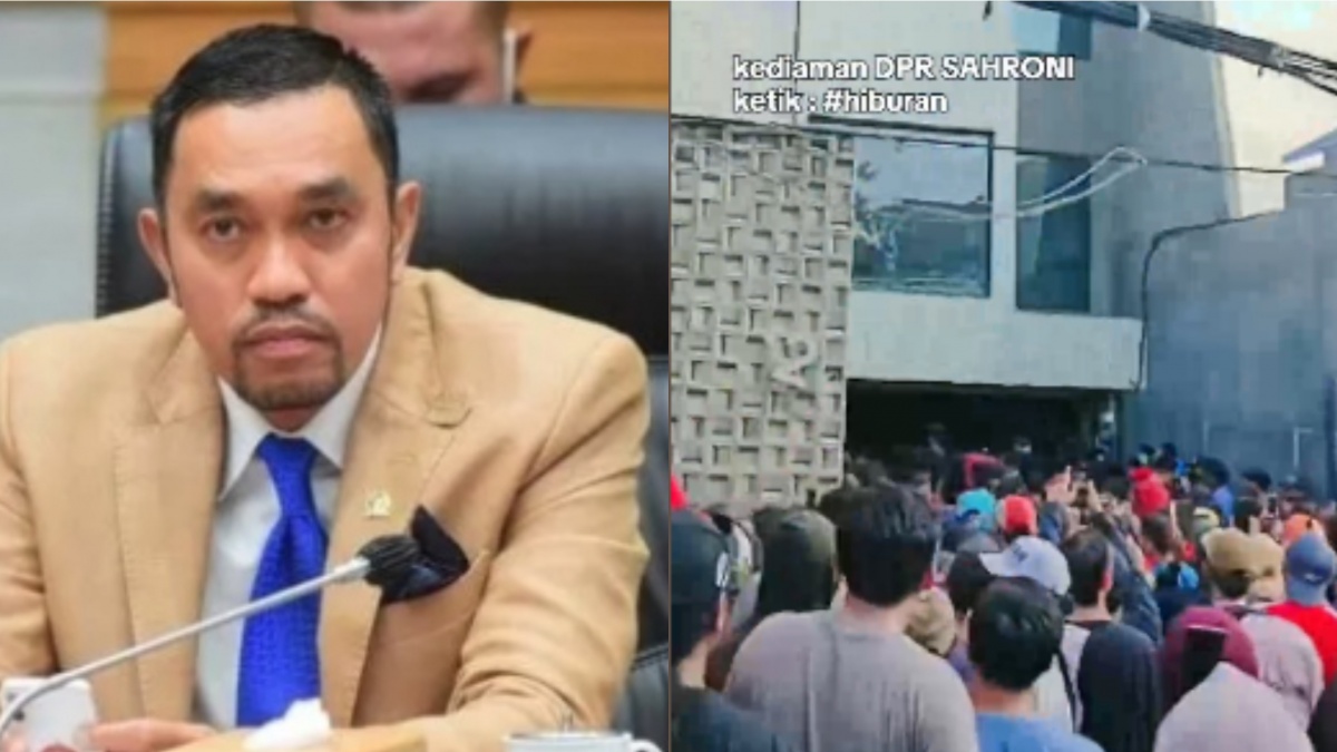 Rumah Mewah Anggota DPR Ahmad Sahroni Dikepung dan Dijarah, Imbas Ucapan 'Tolol Sedunia'?