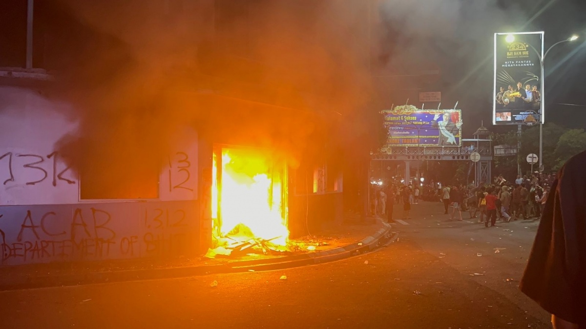 Buntut Demo Rusuh di Serang, 1 Mahasiswa Untirta Jadi Tersangka Pembakaran Pos Polisi
