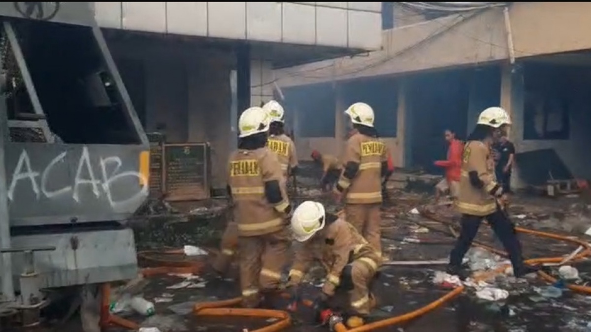 Kantor Gegana di Kramat Raya Kebakaran, Penyebabnya Belum Diketahui