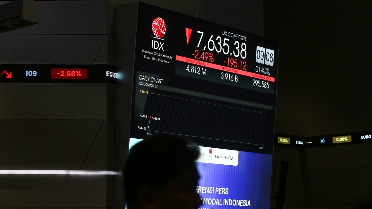 Jelang Sertijab Menkeu, IHSG Langsung 'Tumbang' 77 Poin