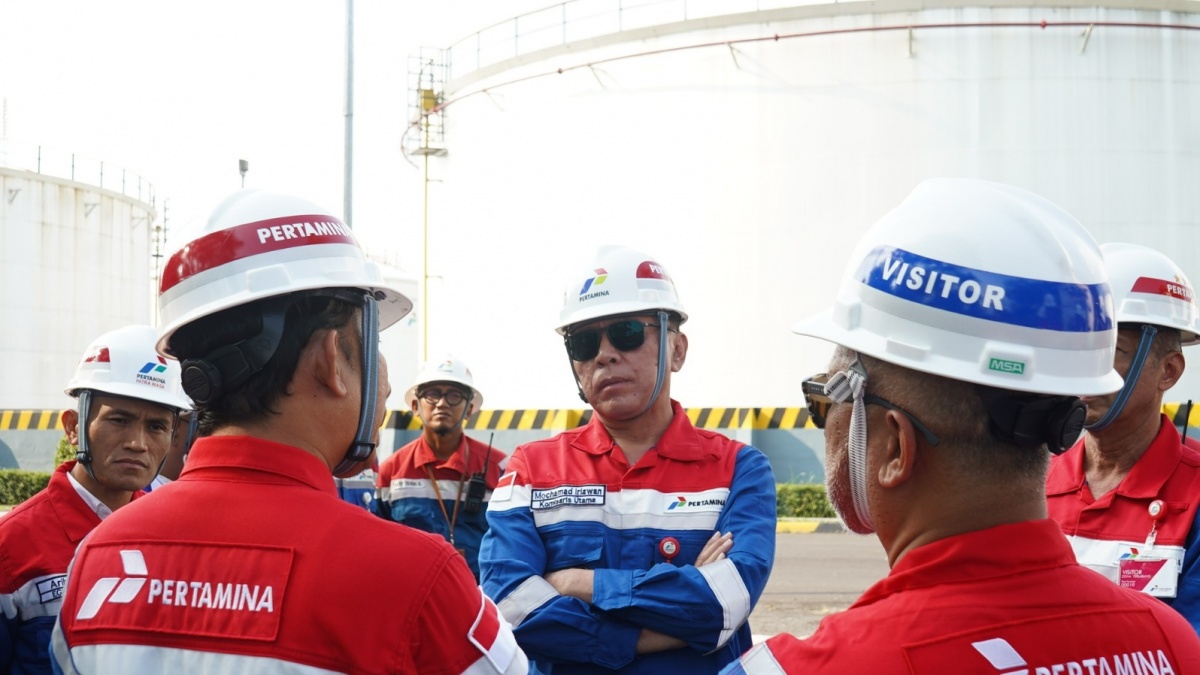 Pastikan Kesiagaan Operasional, Komut Pertamina Mochamad Iriawan Cek Terminal BBM Rewulu