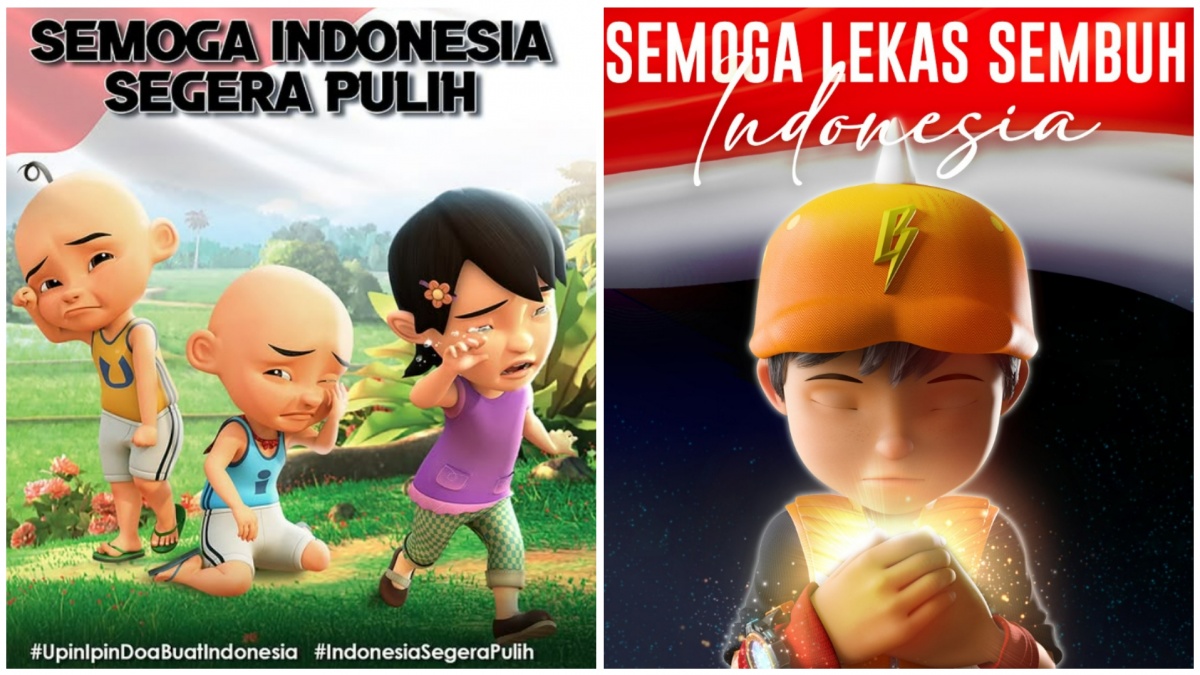 Upin Ipin Doakan Indonesia Agar Pulih, Netizen: Susanti Jangan Pulang, Nanti Dilindas