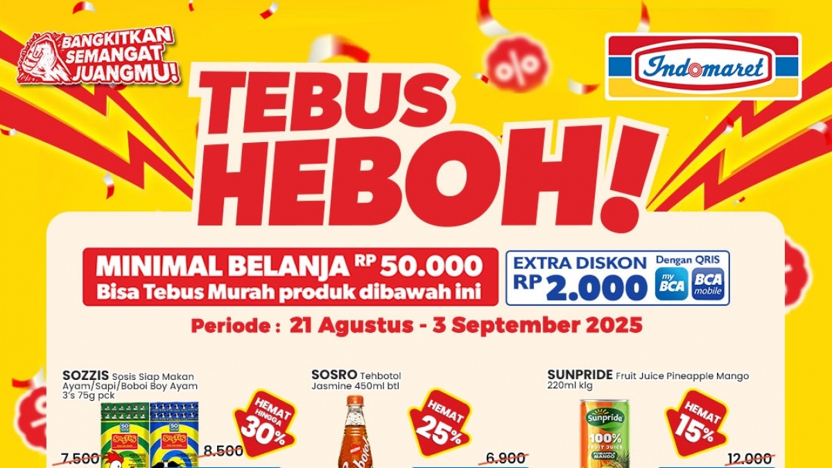 Promo Tebus Heboh Indomaret Kembali Hadir dengan Kejutan Harga Mulai dari Rp5.000!
