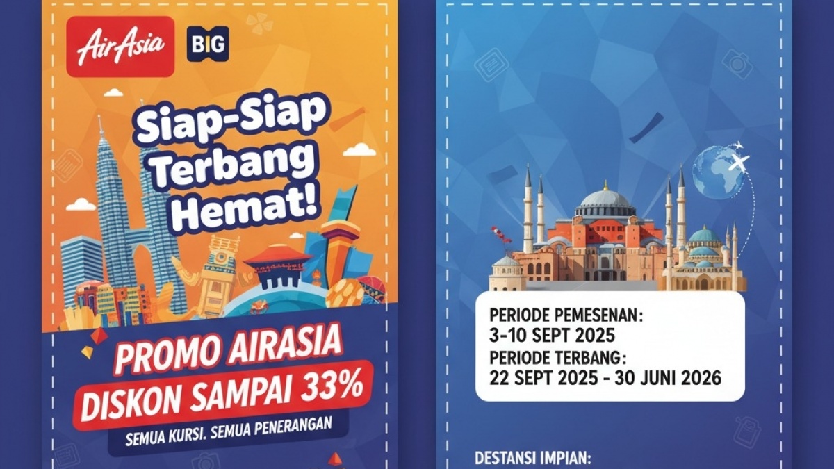 Promo AirAsia Diskon Hingga 33 Persen untuk Semua Penerbangan!