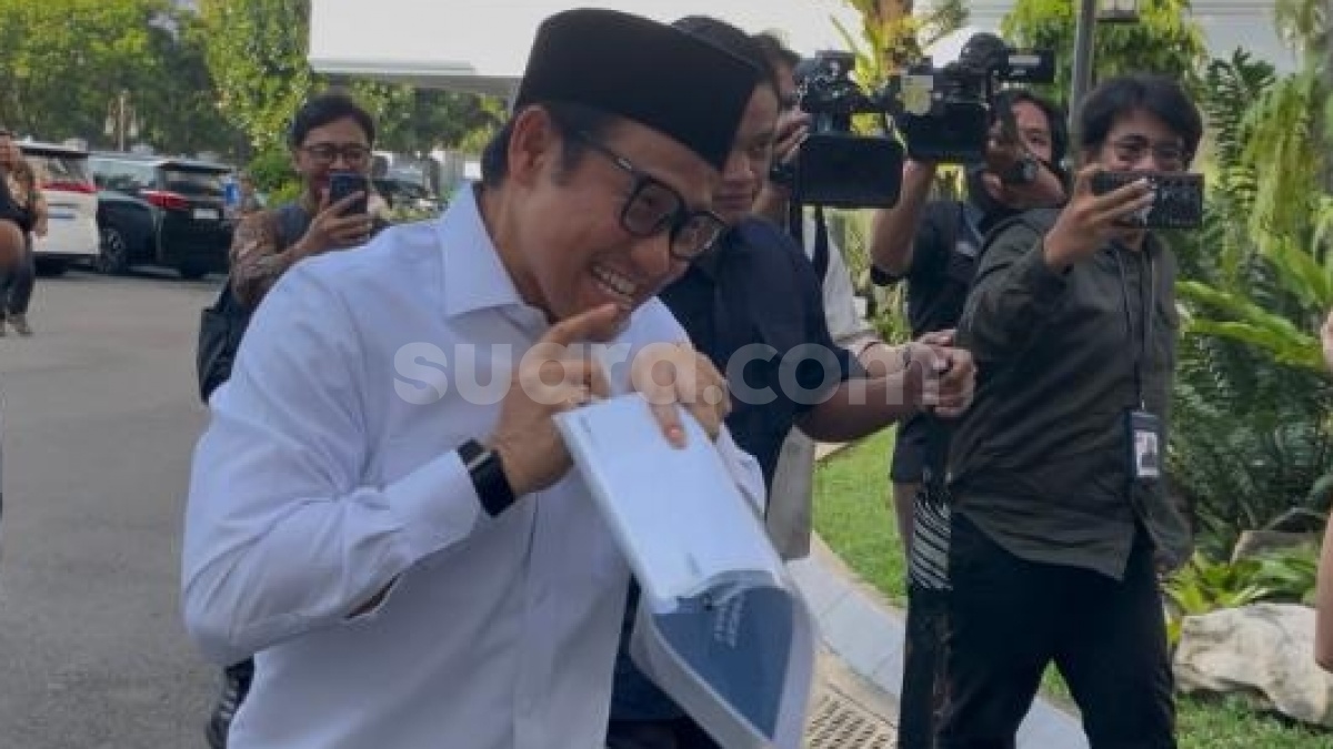 Terakhir Hadir, Cak Imin Lari-larian di Istana Sebelum Menghadap Prabowo